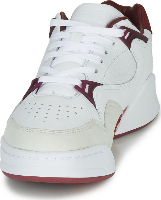 lacoste court slam synthetic and leather w