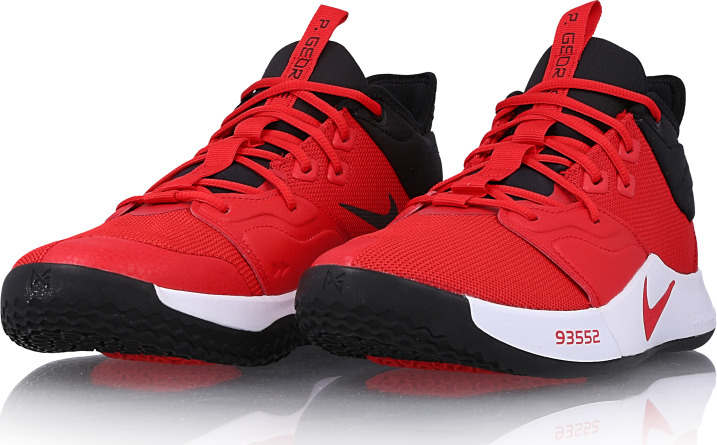 Nike PG 3 University Red White Black AO2607-600 PG3 Basketball Shoes Sneakers