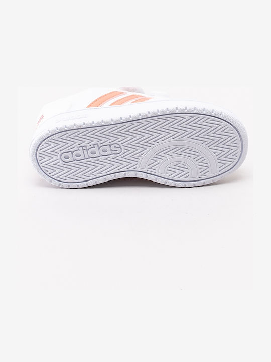 Hoops 2.0 CMF I Incaltaminte Sport Copii Baschet Cu Închidere Hoop & Loop Alb Nor / Roz Real