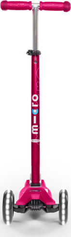 Micro Kids Scooter Maxi Deluxe Led 3-Wheel for 5+ Years Pink