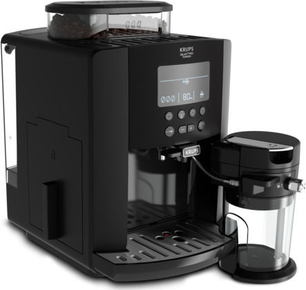 Krups Arabica Latte 1450W Налягане 15бар за капучино с мелачка Черна