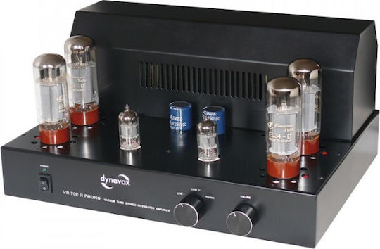 Dynavox Λαμπάτος Ολοκληρωμένος Ενισχυτής Hi-Fi Stereo VR-70E II Phono Tube Μαύρος