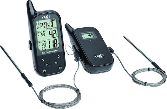 TFA Chef Küchen Twin Digital Thermometer Cooking with Probe 0°C / +300°C