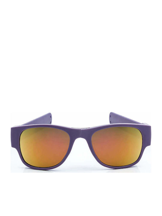 Sunfold Eternal Sunshine Sonnenbrillen mit Lila Rahmen und Orange Polarisiert Linse ES1