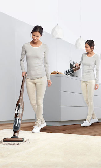 Bosch Flexxo BCH3K210 Презареждаща Вертикална Прахосмукачка 2 В 1 Stick И Ръчна 21.6V Кафява