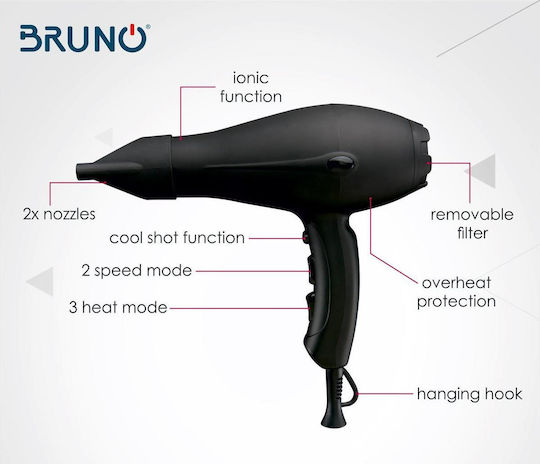 Bruno Ionic Професионален Сешоар 2000W