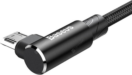 Baseus MVP Плетена USB 2.0 до микро USB кабел Черен 2м (CAMMVP-B01) 1бр