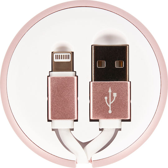 Richmond & Finch Retractable USB 2.0 to micro USB Cable Λευκό 0.9m (CW-014)