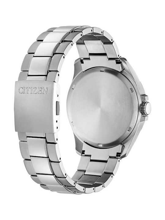 Citizen Men's Watch 43mm Eco - Drive with Silver Metal Bracelet