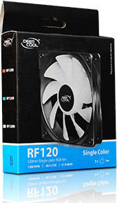 Deepcool RF120 Case Fan (1300rpm / 48.9cfm) With Blue Lighting And 3-Pin / 4-Pin Molex Connection