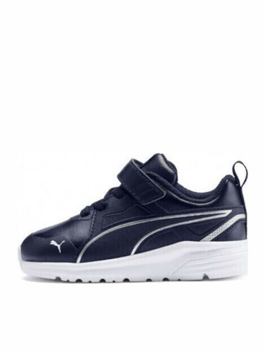 Pure Jogger SL Kids Sports Shoes Running with Hoop & Loop Closure Navy Blue