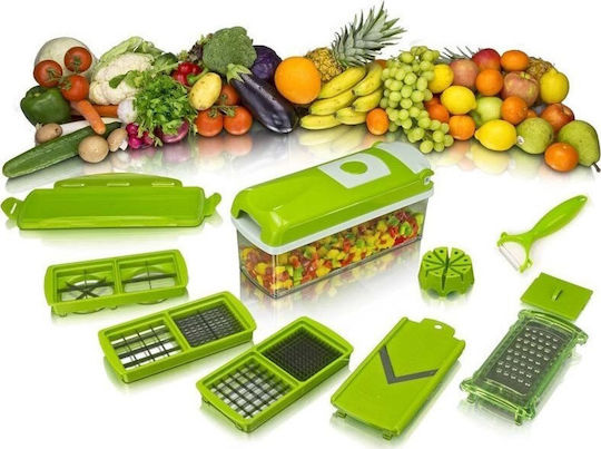 Diamandino Nicer Dicer Plus Πολυκόπτης Λαχανικών Πλαστικός 10τμχ