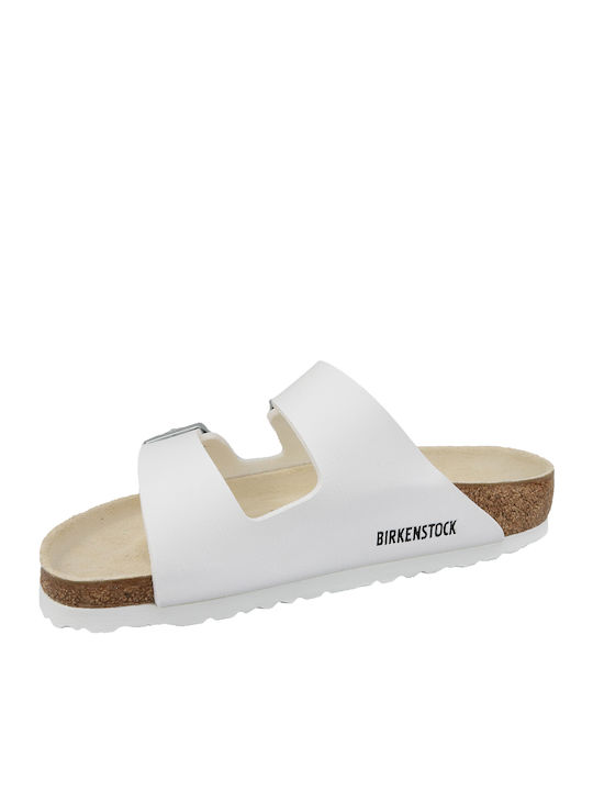 Arizona Birko-Flor Women's Flat Sandals Anatomic in White Color Regular Fit