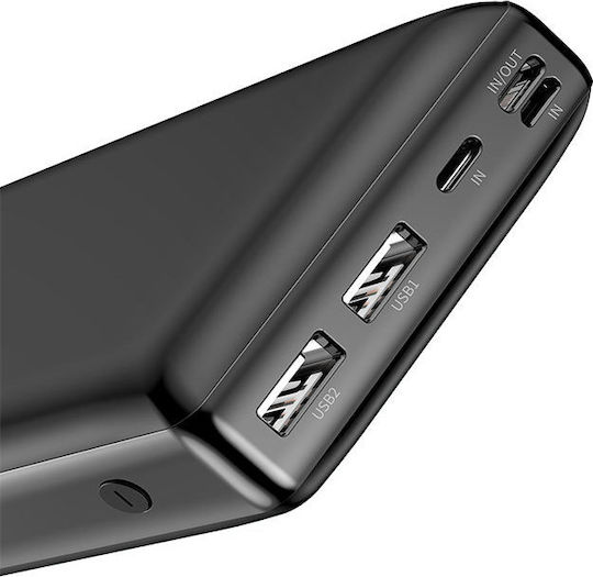 Baseus Mini JA Power Bank 30000mAh 15W mit 2 USB-A Anschlüssen und USB-C Anschluss Schwarz