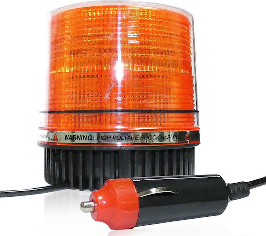 Car Beacon LED 12V Waterproof 12.4cm with Orange Lighting