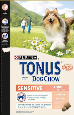 Purina Tonus Dog Chow Adult Sensitive 2.5kg Hrană Uscată pentru Câini Adulți cu Somon