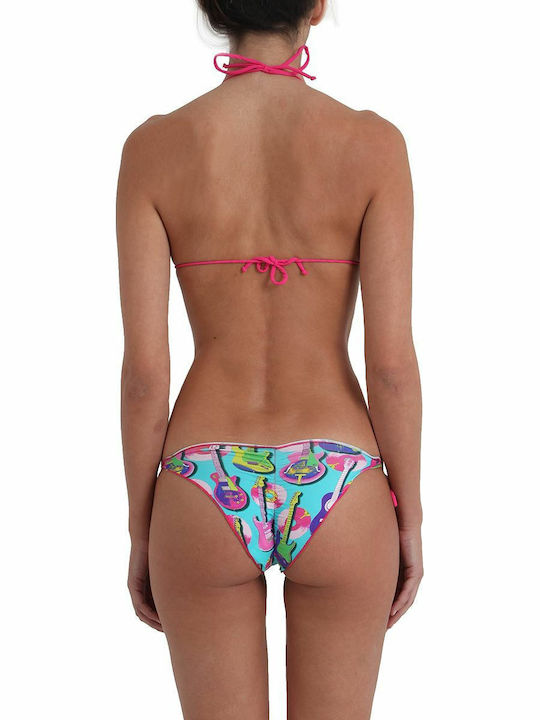 Banana Moon Bikini Set Triangle Top & Slip Bottom with Laces Ciroluma Alice Light Blue