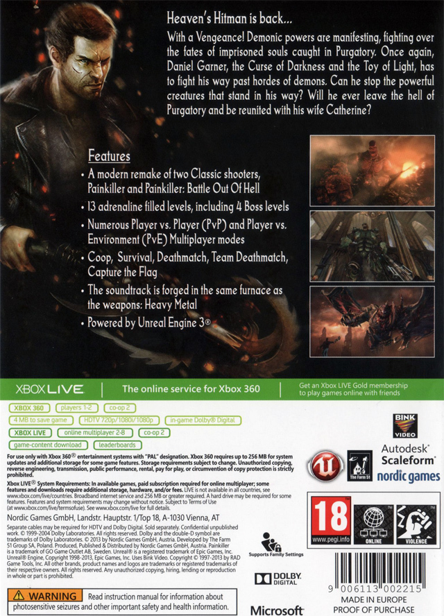 download painkiller hell & damnation xbox 360