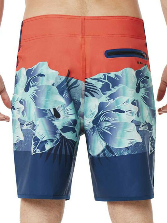 Flower Block Seamless 19 Herren-Bademode Bermuda Mehrfarbige