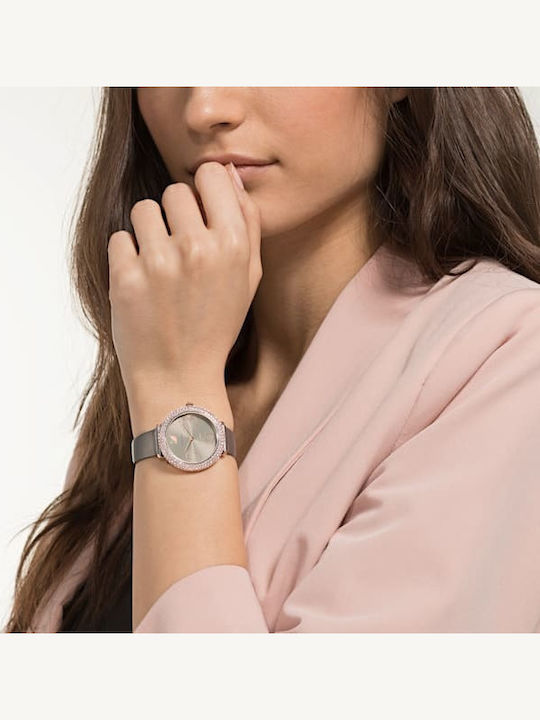 Swarovski Crystal Frost Watch with Battery Mechanism Swarovski Crystal Frost Watch with Battery Mechanism