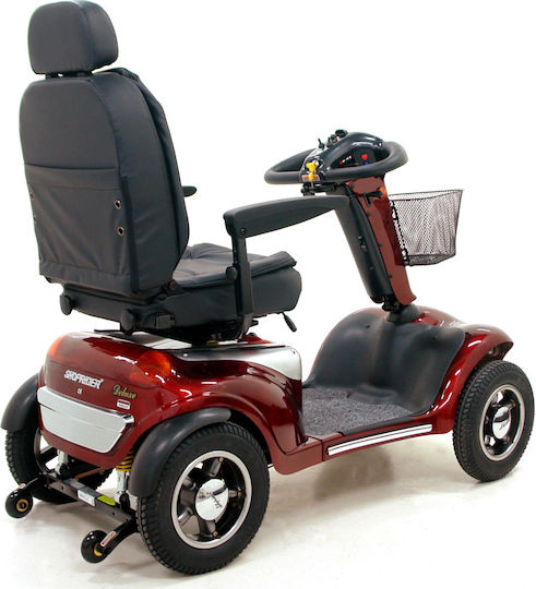 Shoprider DAKAR 889XLSBF 4WD TÜV Ready Folding Wheelchair Scooter with Simple Back Red