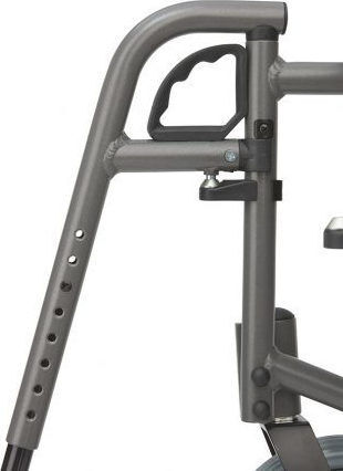 Bischoff & Bischoff Pyro Start Plus Wheelchair 24 Folding Light Type with Simple Back 46cm Silver