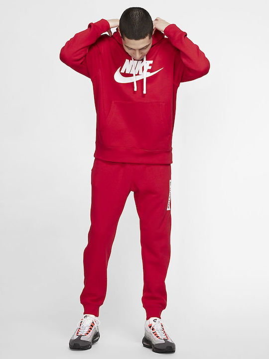 Club Sweatshirt With Hood University Red