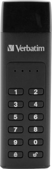 Verbatim Keypad Secure 32GB USB 3.1 Стик с връзка USB-C Черен