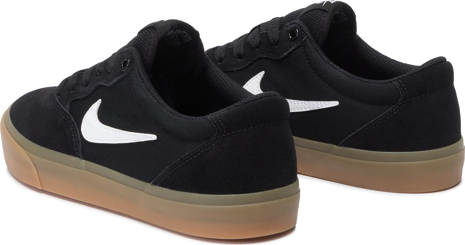 nike sb chron slr suede mix sneakers in white