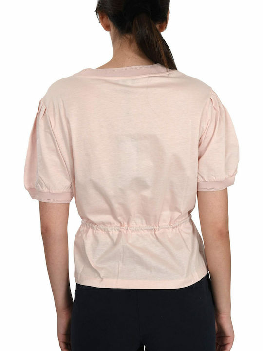 Emporio Armani Winter Women's Cotton Blouse Short Sleeve Pink