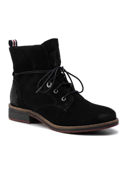 S.Oliver Suede Women's Ankle Boots Black