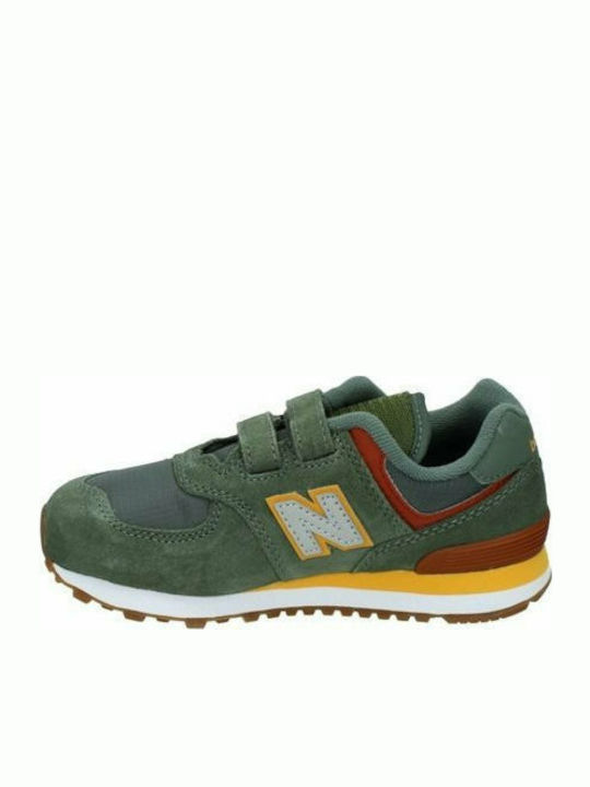 New Balance Kinder-Sneaker mit Klettverschluss Khaki