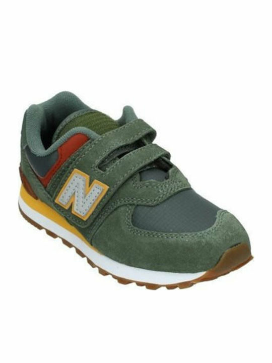 574 Classic Classic Kids Sneakers with Scratch Khaki