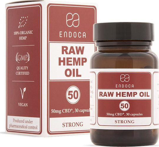 Endoca Raw Hemp 1500mg 30 κάψουλες