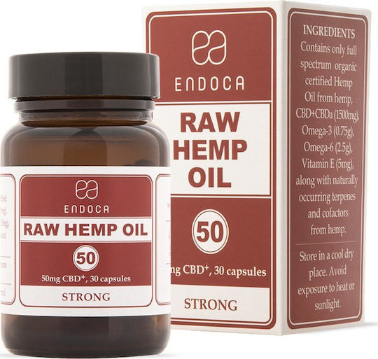 Endoca Raw Hemp 1500mg 30 κάψουλες
