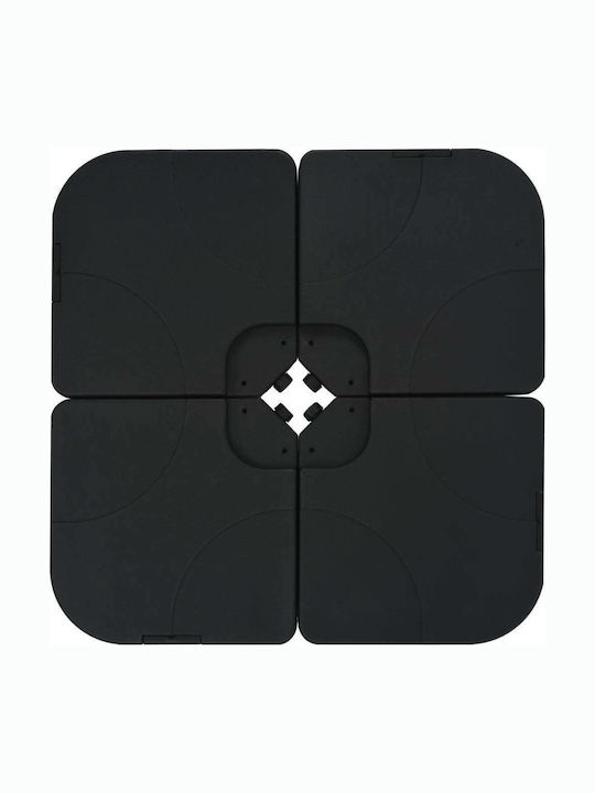 Umbrelă Rotundă Din aluminiu Red cu Bază de Susținere Φ5m