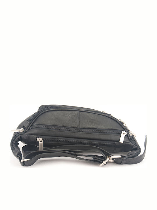 Kouros 89012 Men's Leather Waist Bag Black