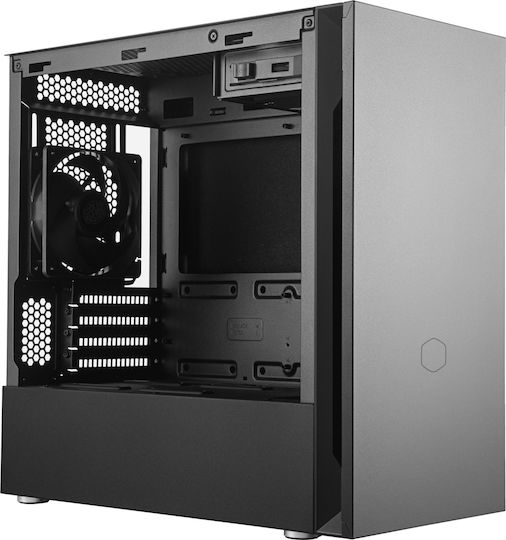 CoolerMaster Silencio S400 TG Gaming Mini Tower Κουτί Υπολογιστή με Πλαϊνό Παράθυρο Μαύρο
