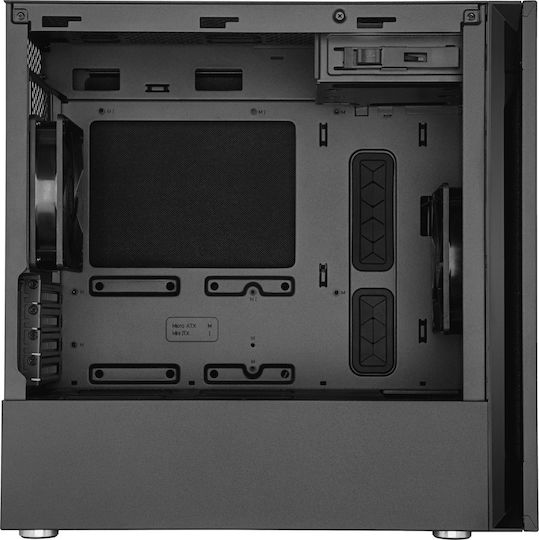 CoolerMaster Silencio S400 TG Gaming Mini Tower Κουτί Υπολογιστή με Πλαϊνό Παράθυρο Μαύρο