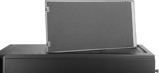 CoolerMaster Silencio S600 TG Геймърско бюро Midi Tower Компютърна кутия със страничен прозорец Черен