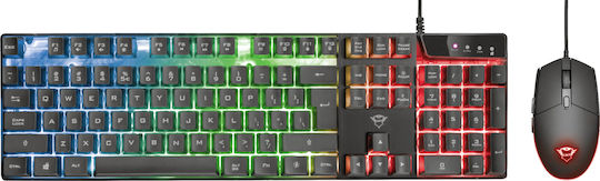 Trust GXT 838 Azor Σετ Gaming Πληκτρολόγιο με RGB φωτισμό & Ποντίκι (Αγγλικό US)