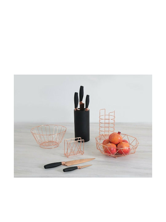 Estia Metallic Pink Cutlery Drainer 11.5x11.5x20cm