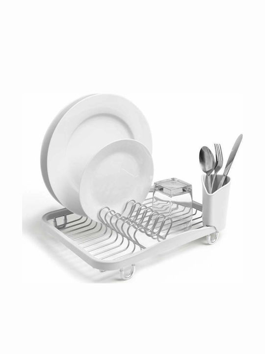 Umbra Sinkin Sink Strainer Metallic White 35.6x27.9x13.3cm