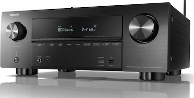 Denon AVR-X3600H Радиоусилвател Home Cinema 4K 9.2 Канала 105W/8Ω 135W/6Ω с HDR и Dolby Atmos Черен