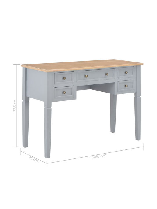 Birou Lemn Gri 109.5x77.545x77.5 cm