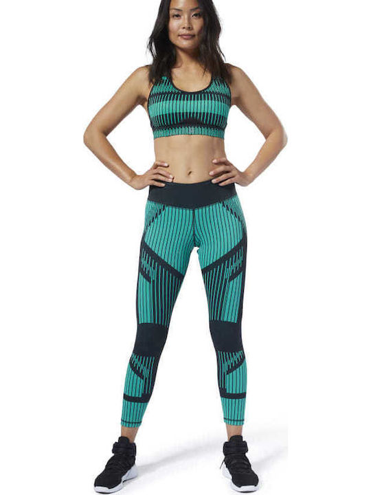 Cardio Lux Bold 7/8 Moto 2.0 Women's Long Training Legging High Waisted Turquoise