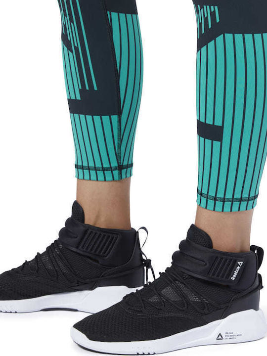 Cardio Lux Bold 7/8 Moto 2.0 Women's Long Training Legging High Waisted Turquoise