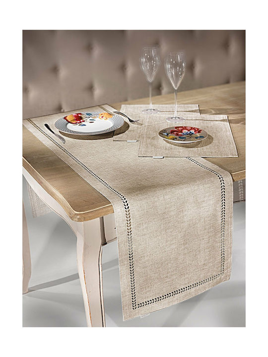 Saint Clair 3007 Platzdeckchen Stoff Beige 45x33cm 1719030216064 1Stück