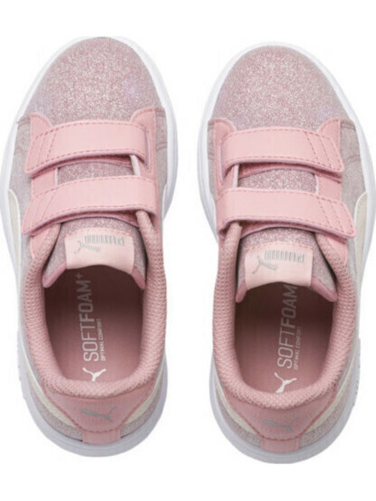 Smash Glitz Glam Παιδικά Sneakers με Σκρατς Ροζ