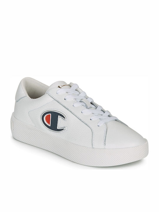 Champion Era Leather Γυναικεία Sneakers Λευκά